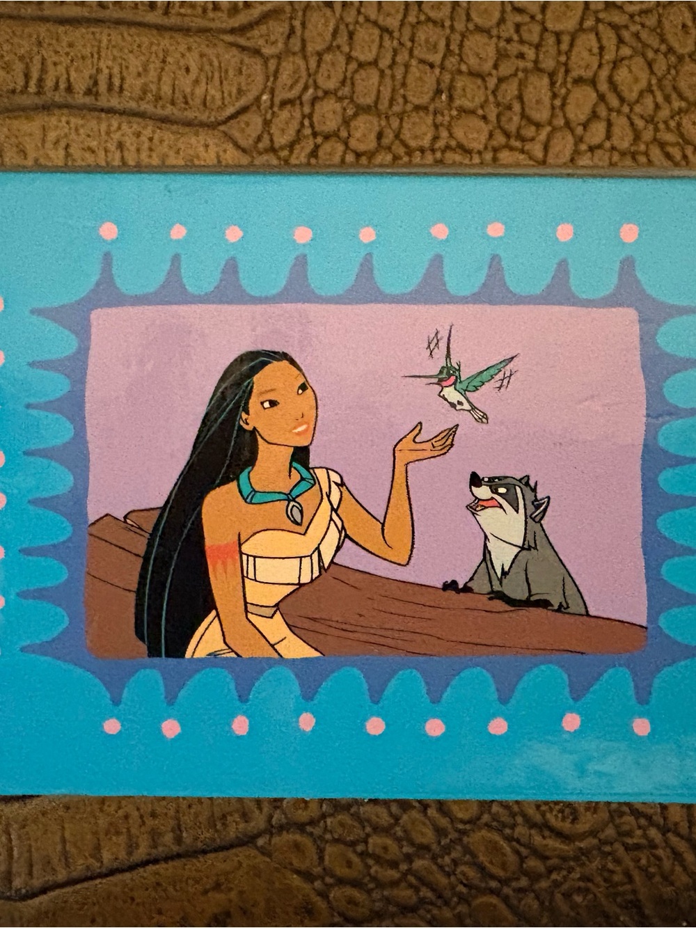 Disney Pocahontas mini figurine and box set.